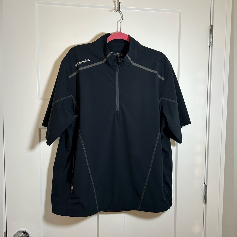 Men’s Columbia golf rain-resistant windbreaker pullover